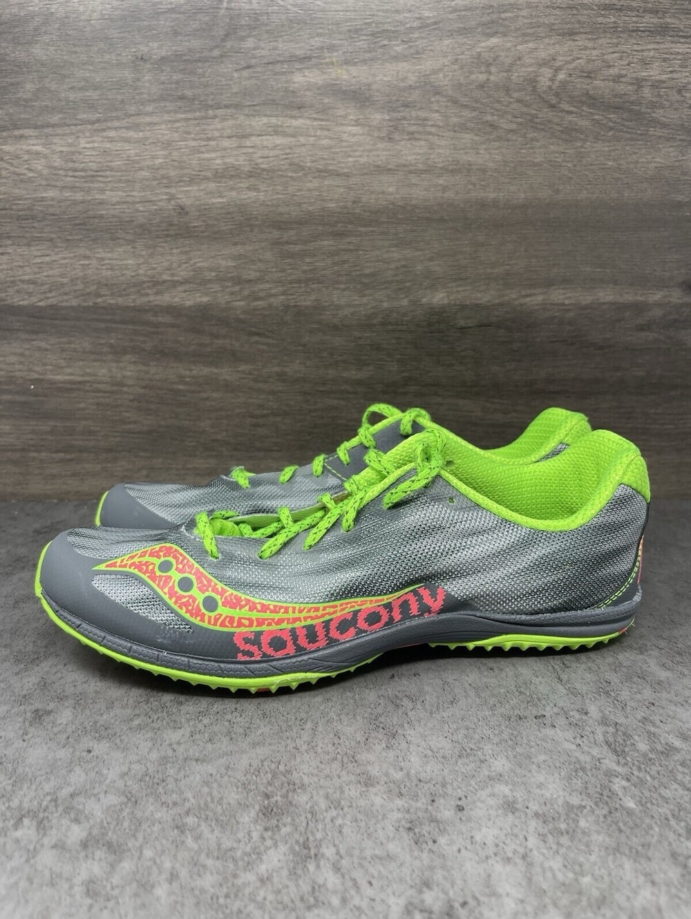 Saucony Kilkenny XC5 Track Running Shoes Womens Size 9.5 Grey Green